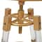 27" Gold Acrylic Bar Stool with Clear Acrylic Accents